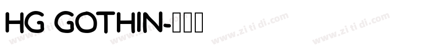 HG GOTHIN字体转换